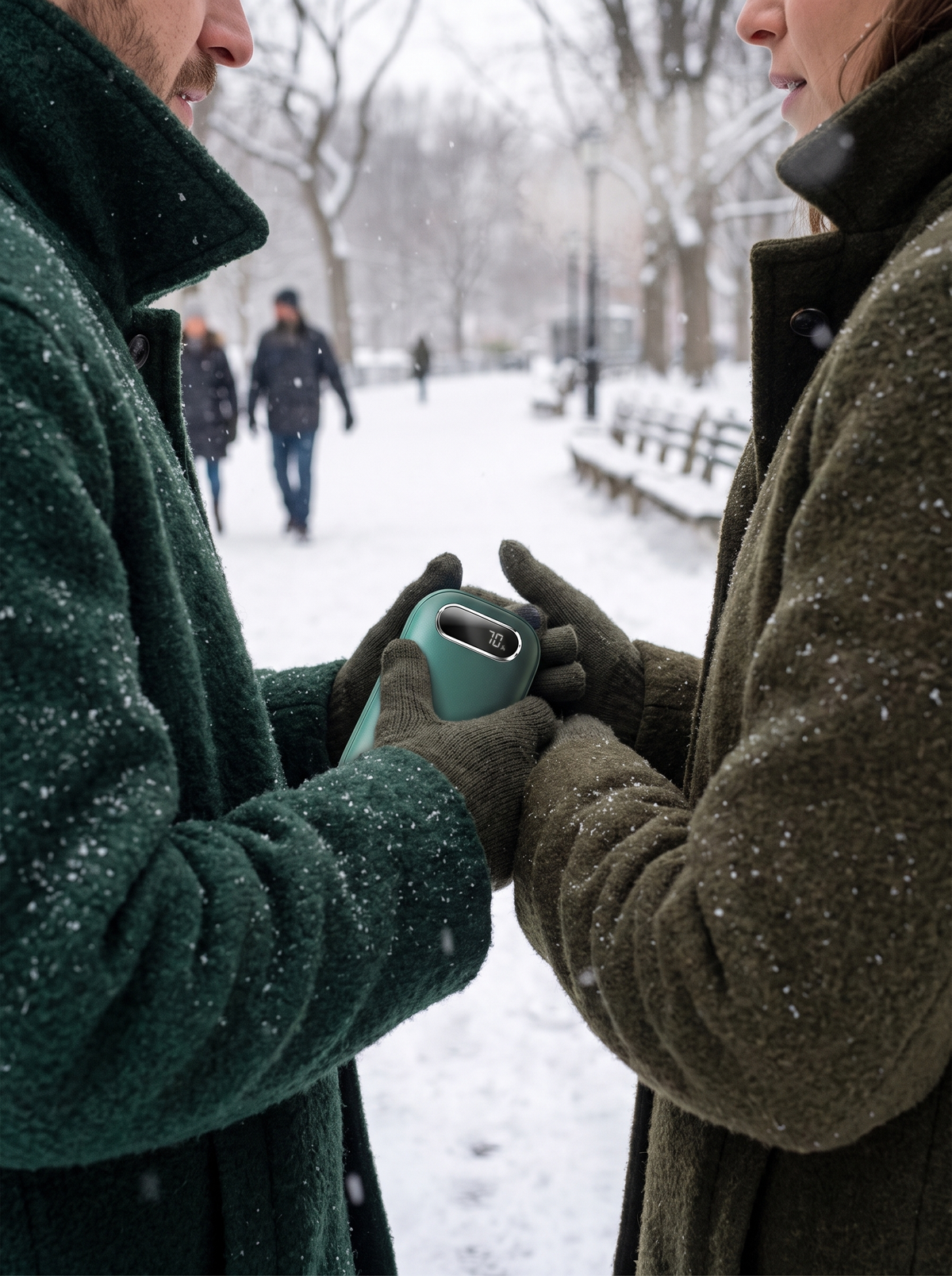 Laurent Well Rechargeable Hand Warmer with Digital Display, Warmth in Your Palm
